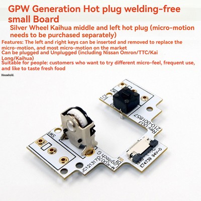 Mouse No Soldering Micro Change Hot Swappable Button Board for Logitech GPW Gen1