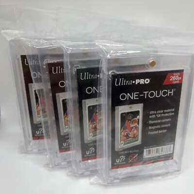 Ultra Pro One-Touch Thick Card 260pt Point Magnetic Card Holder - LOT of 4