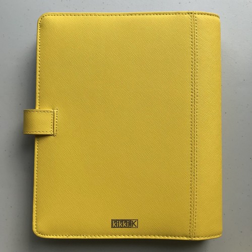 Kikki K Large A5 Planner Yellow Retired Rare