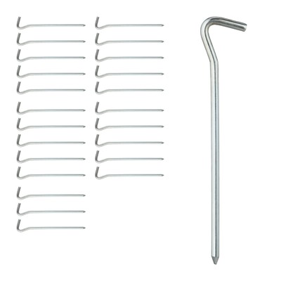 tentharingen set - 24 stuks - haringen - grondpennen - haring - staal - haring