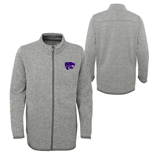 Outerstuff NCAA Молодежная (8-20) флисовая куртка Kansas State Wildcats Lima с полной молнией
