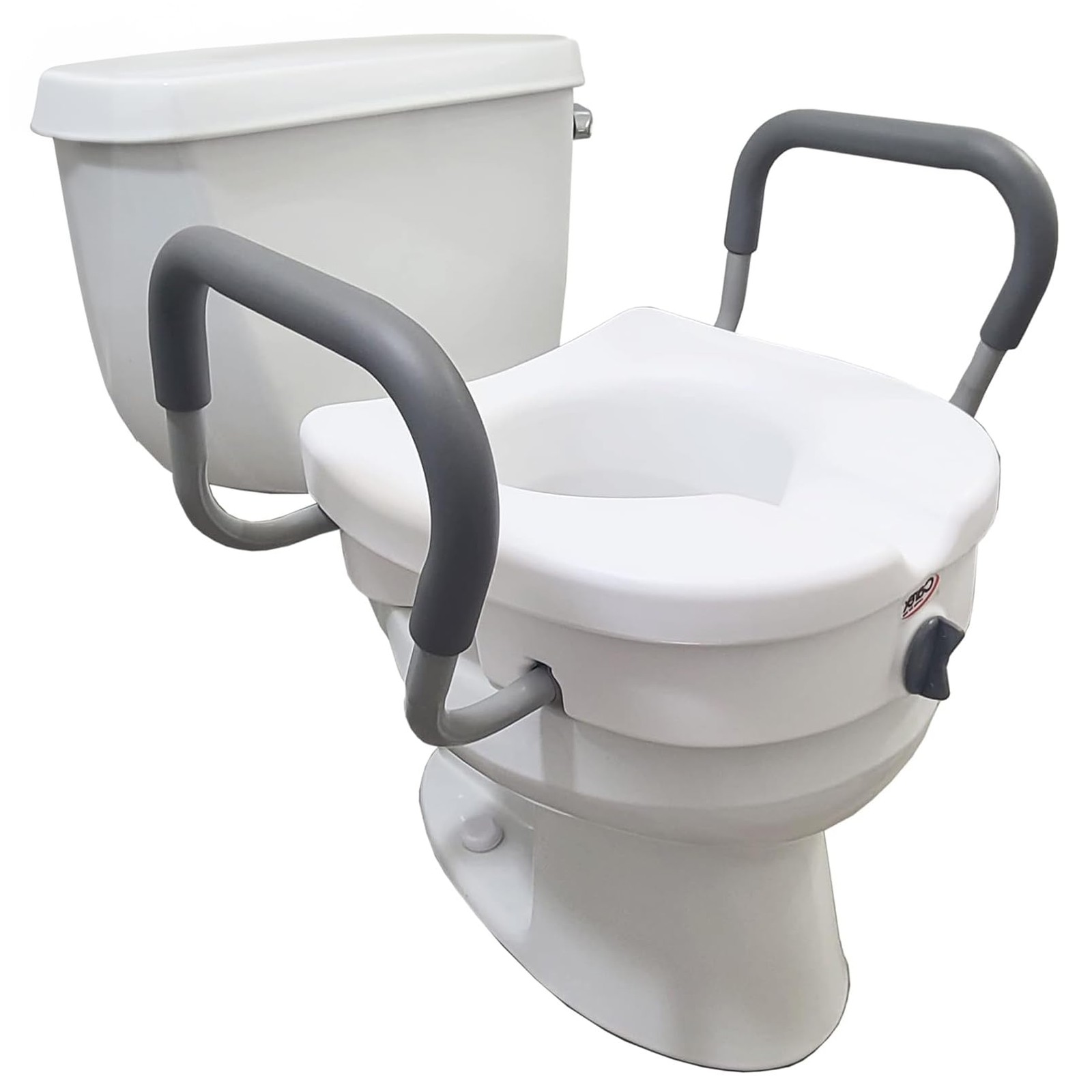 今度こそ Carex EZ Lock Raised Toilet Seat With Handles, 5