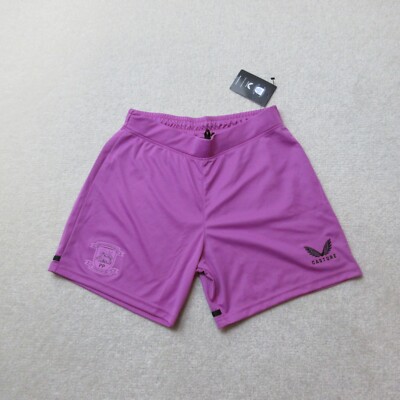 Castore Preston North End Shorts Womens UK 12 Purple Football 3rd Kit EU 40 NWT