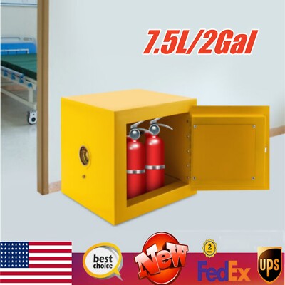 2 Gal Flammable Safety Chemical Liquid Storage Cabinet Explosion-Proof Cabinet