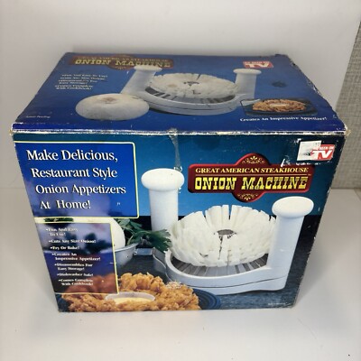 New in Open Box Great American Steakhouse Blooming Onion Maker Machine Chopper