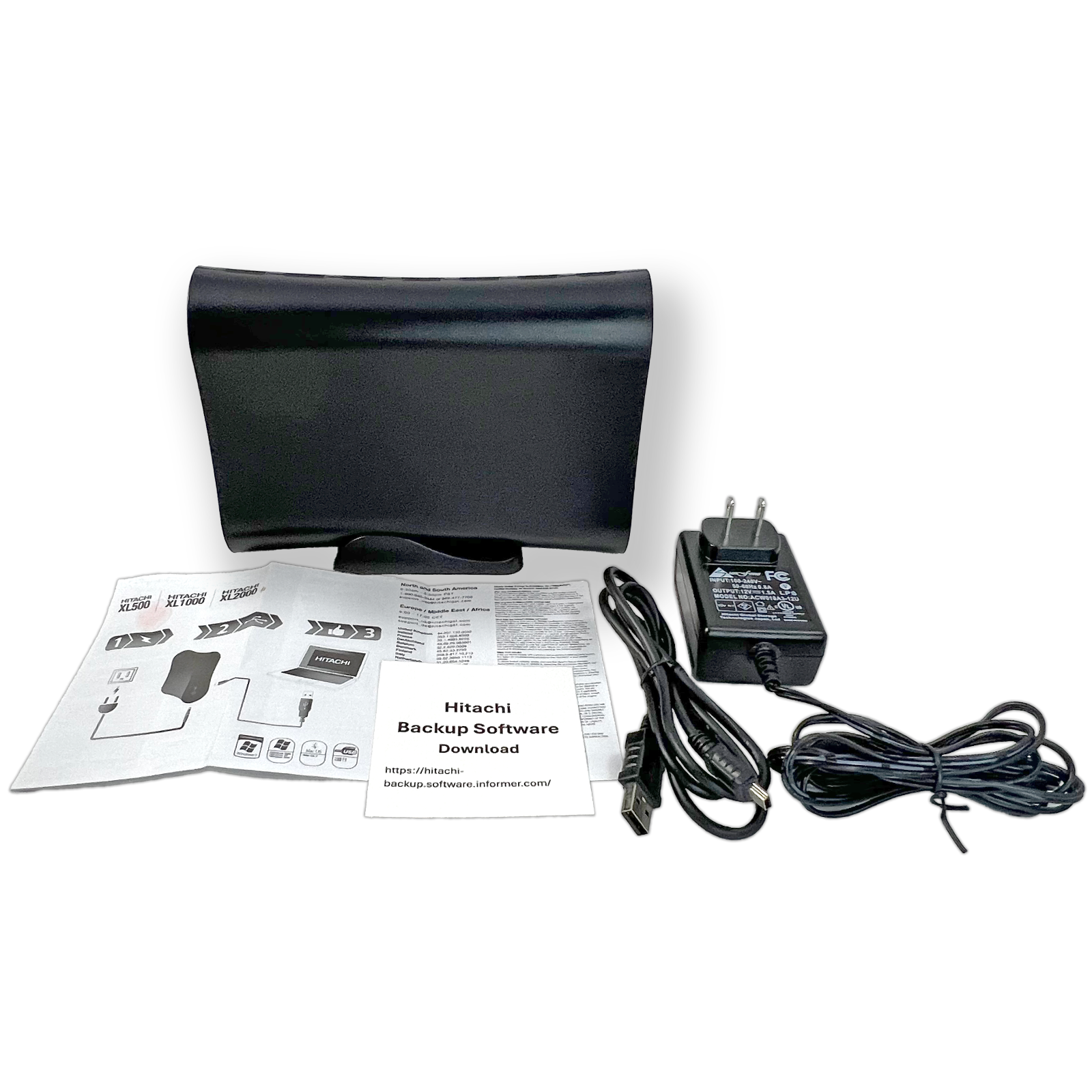 Hitachi  XL500 Desk 500GB USB 2.0 External Hard Drive, Black
