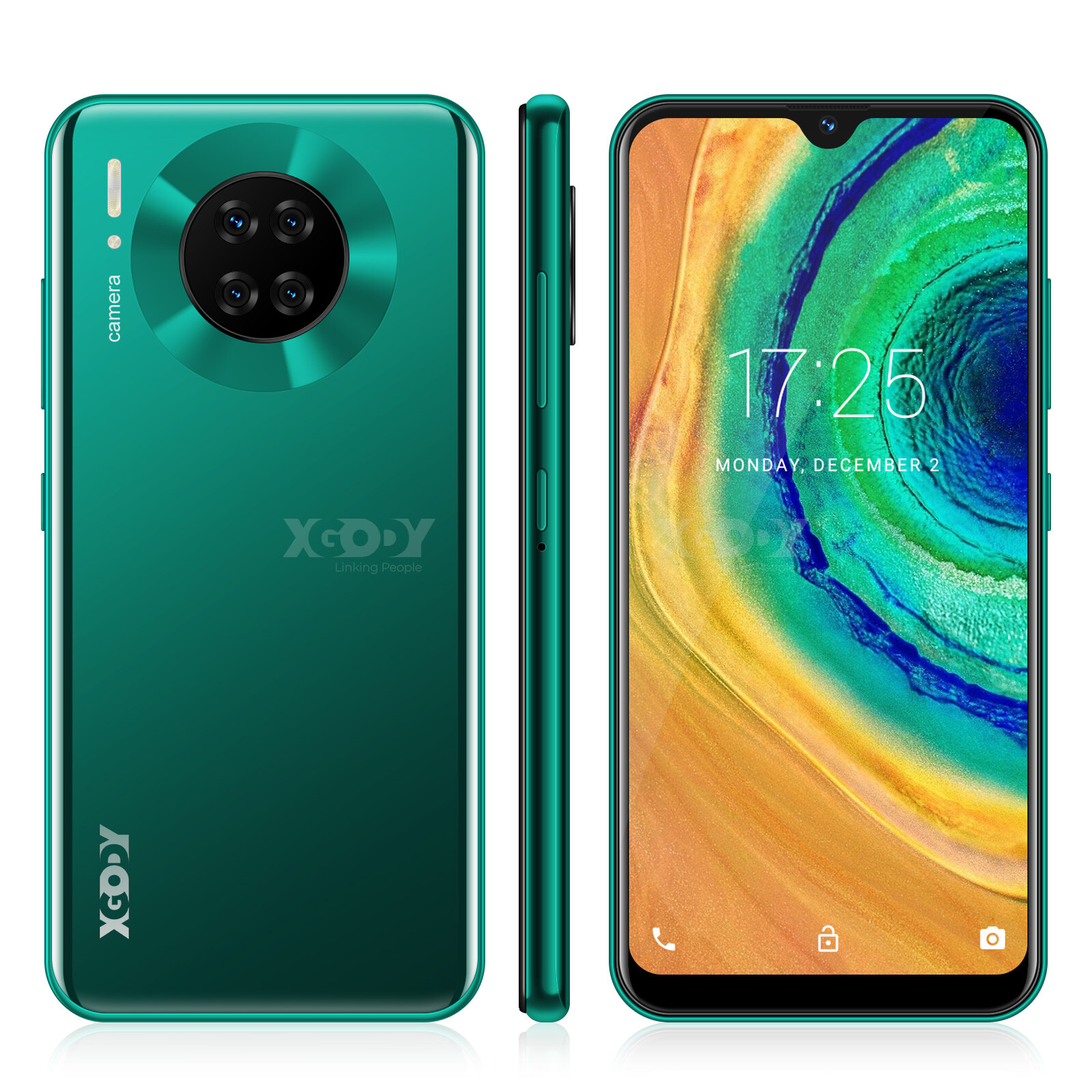XGODY 2023 New Android Cheap Cell Phone Factory Unlocked Smartphone 2SIM 4Core