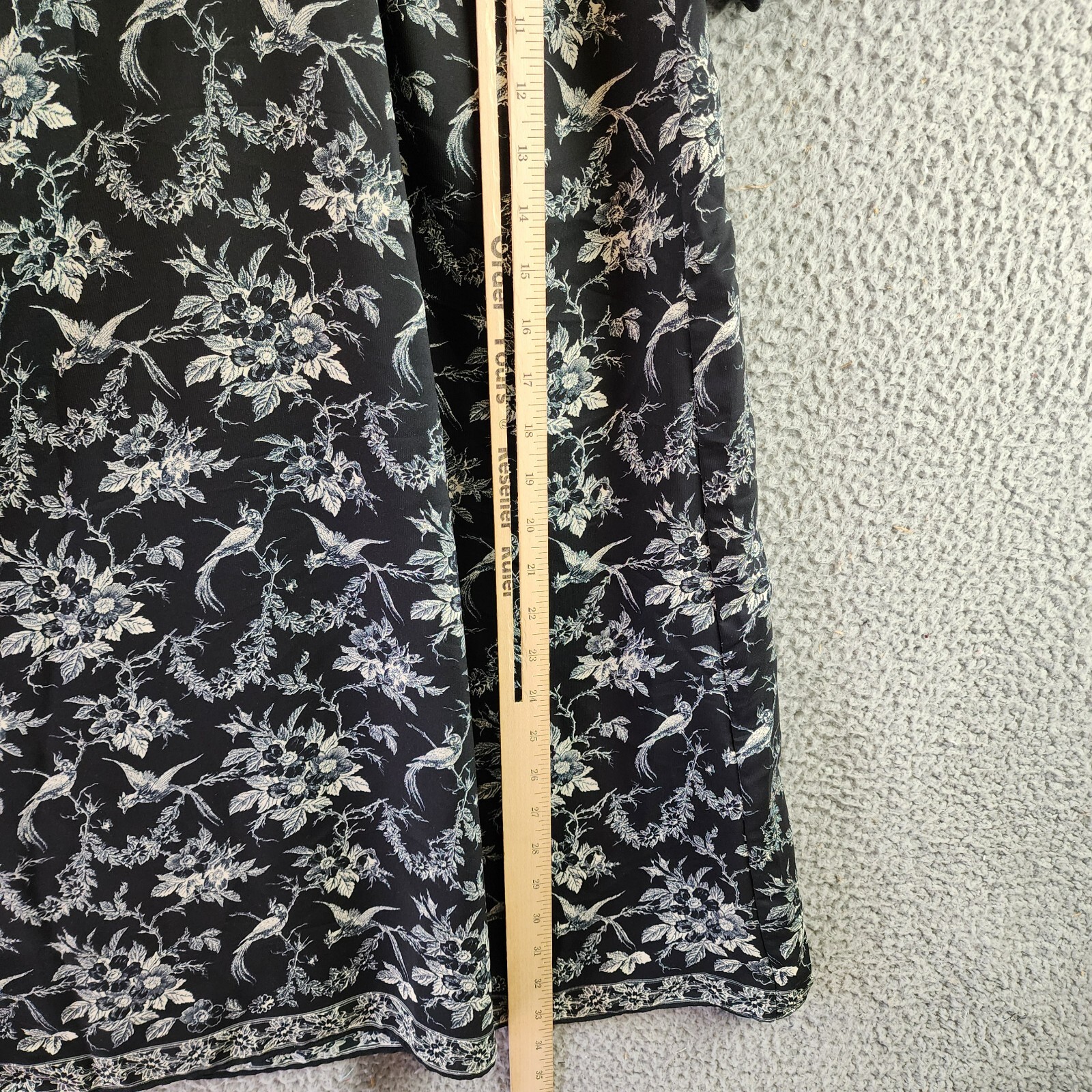 Max Studio Floral Regular Dress Women's S Black/White Elbow Sleeve Twist Front - Picture 8 of 14