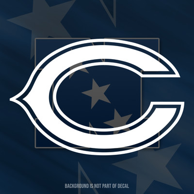 Chicago Bears Monogram Vinyl Decal Sticker