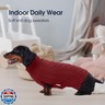IECOii Big Dog Sweater - XXXL and XXXXL Dog Sweaters, Winter and Fall Coat for Large Dogs, Warm Dark Red - 4XL