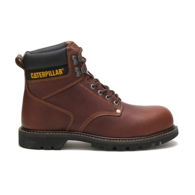 Мужские рабочие ботинки Caterpillar Second Shift Steel Toe Work Boot Tan 11 M Work Boots Leather