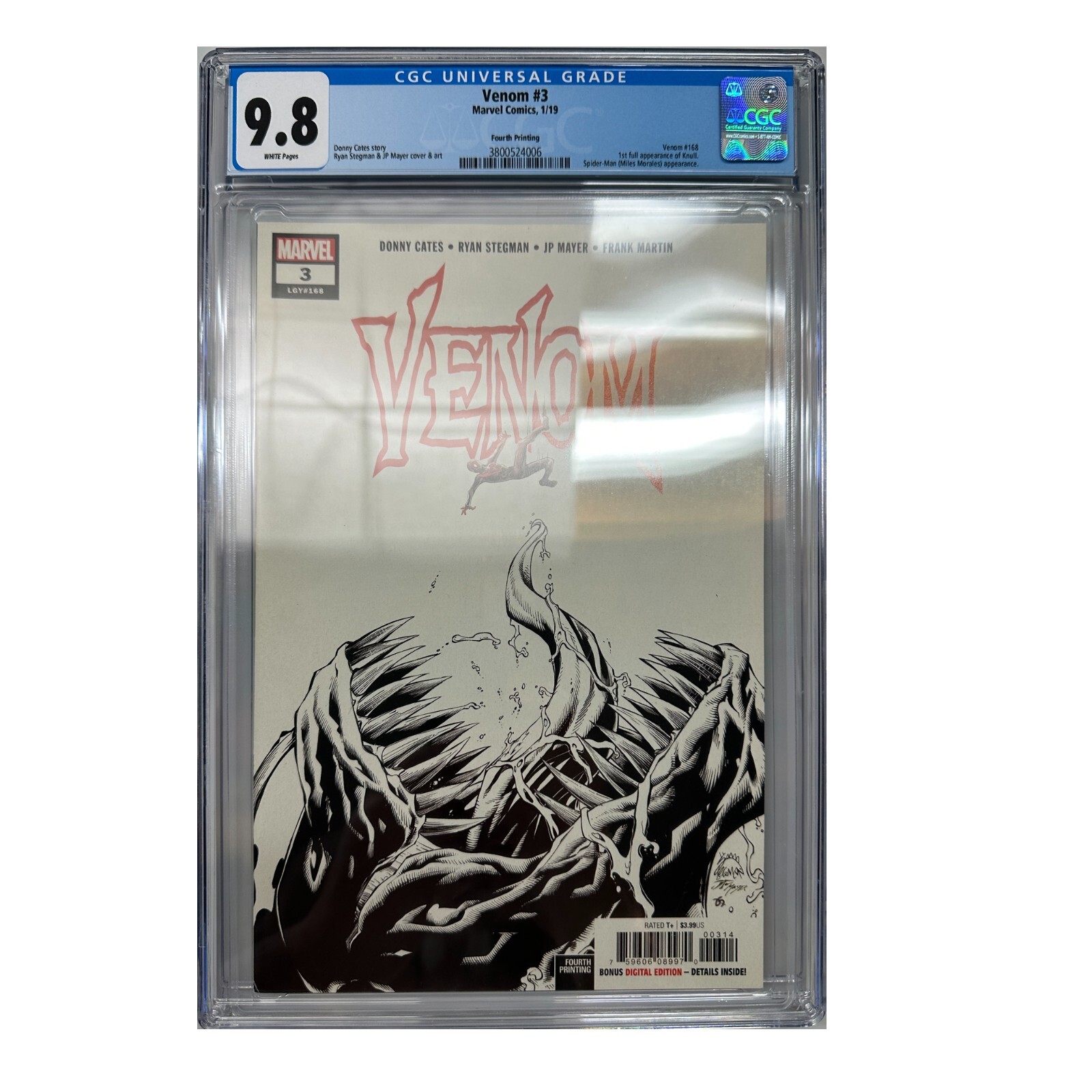 洋書 Venom #3 3rd Printing CGC 9.8 VENOM 3 Third 3rd Print 1st App. Knull CGC 9.8 SS Signed