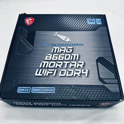 MSI MAG B660M Mortar WiFi DDR4 Gaming mATX, 12th Gen Intel Core, LGA 1700 PARTS*