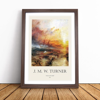 Typhoon Coming By Joseph-Mallord William Turner Wall Art Print Framed Picture