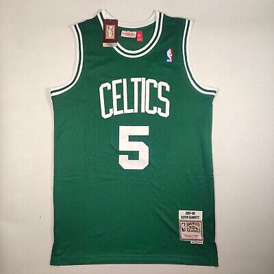 Boston Celtics Kevin Garnett 5# jerseys embroidered 07-08 season retro green