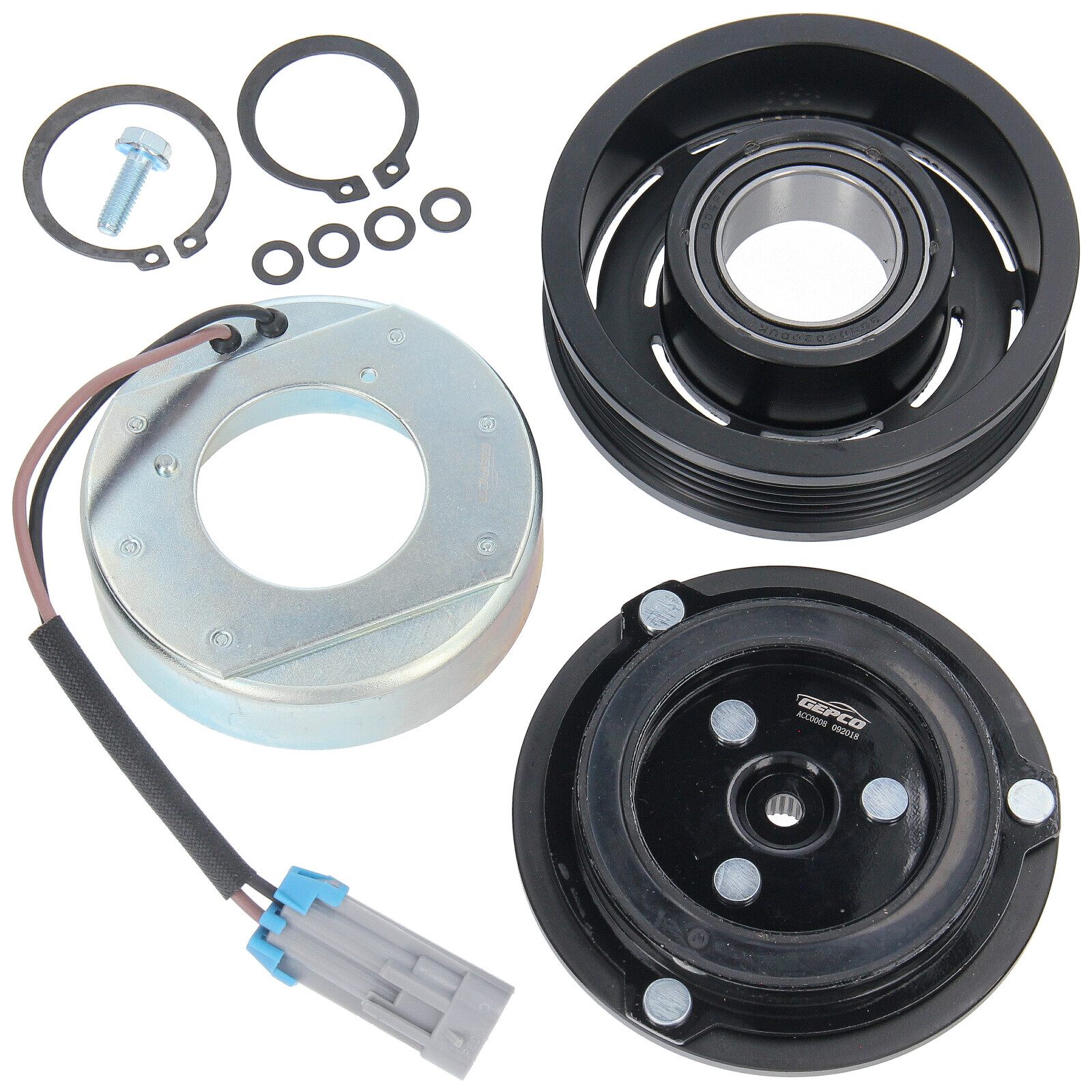 Klimakompressor Magnetkupplung Riemenscheibe Magnetspule für Opel Astra G Corsa