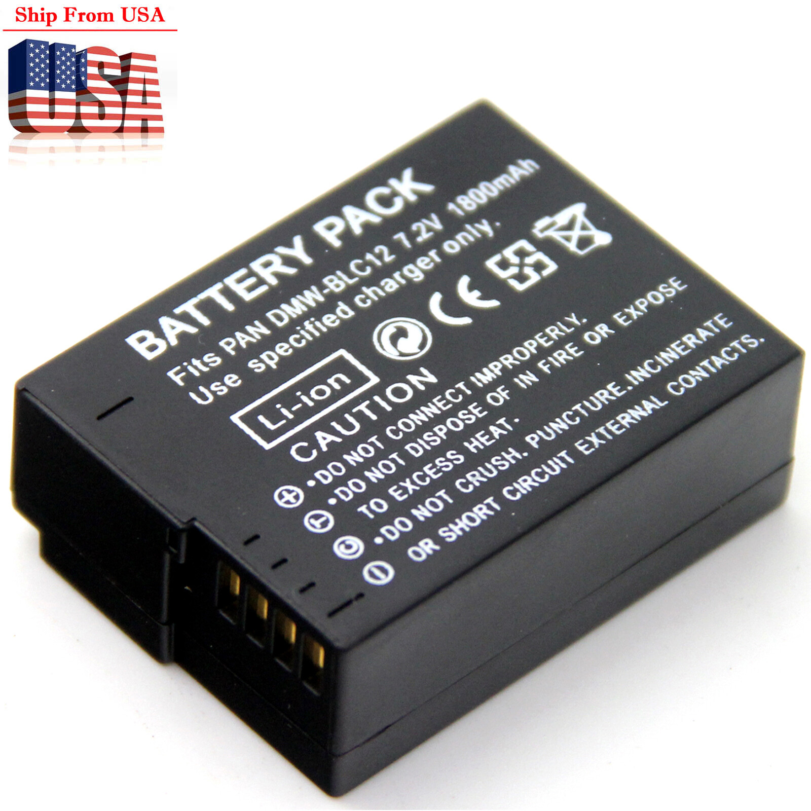 Battery For DMW-BLC12PP Panasonic Lumix DMC-FZH1 DMC-GX8 H