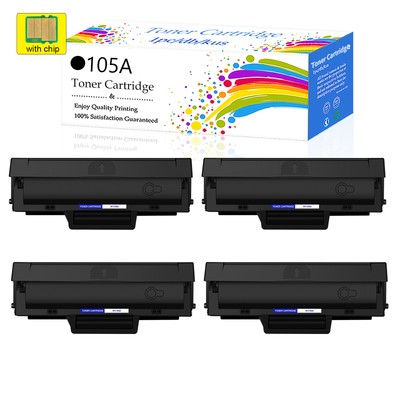 4 pack Toner 105A W1105A Compatible with HP LaserJet MFP 137fnw 135a 135w 107w