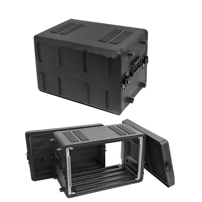 6U Portable 2U Rackmount Flight Cases Watertight Dust-Proof 19'' Rack Case