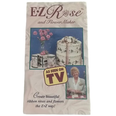 E-Z Rose and Flower Maker VHS 1995 New
