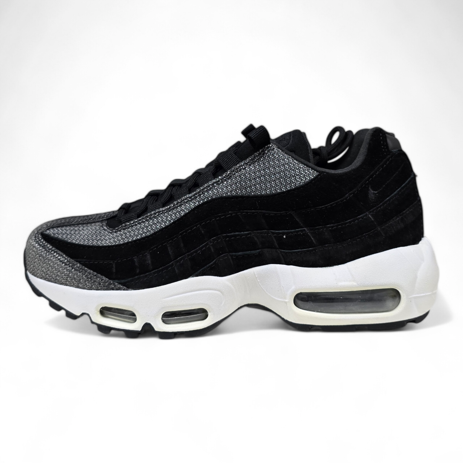 Nike Air Max 95 Premium 'Black' Trainers (807443 014) 90 95 97 98 TN | eBay  UK