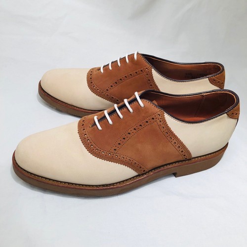 RARE | WALK-OVER 8.5D SUEDE NUBUCK SADDLE DRESS SHOE OXFORD