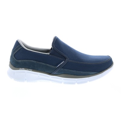 

Мужские синие парусиновые лоферы и слипоны Skechers Equalizer 51503 Повседневная обувь 9, Синий, Skechers Equalizer