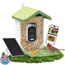 UYIDDIN Bird Feeder with Camera Solar Powered, AI Identify Birds Species 10000+, 2.5K HD Video App Live View, Smart Bird Feeder for Outdoors Backyard, Gifts for Birdlovers Mom Dad