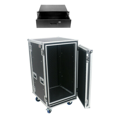  OSP 20 Space ATA Shock Mount Rack Road Case 20'' Deep & 4 Space Rack Drawer