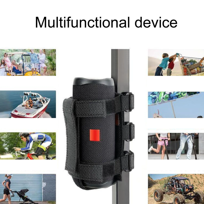 Bike Bluetooth Speaker Mount Portable Speaker Mount Adjustable Strap Bracket Hol