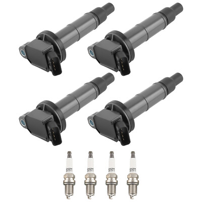 4 Ignition Coils & Iridium Spark Plugs For Matrix L4 2.4L 2009-2010 UF333 7092