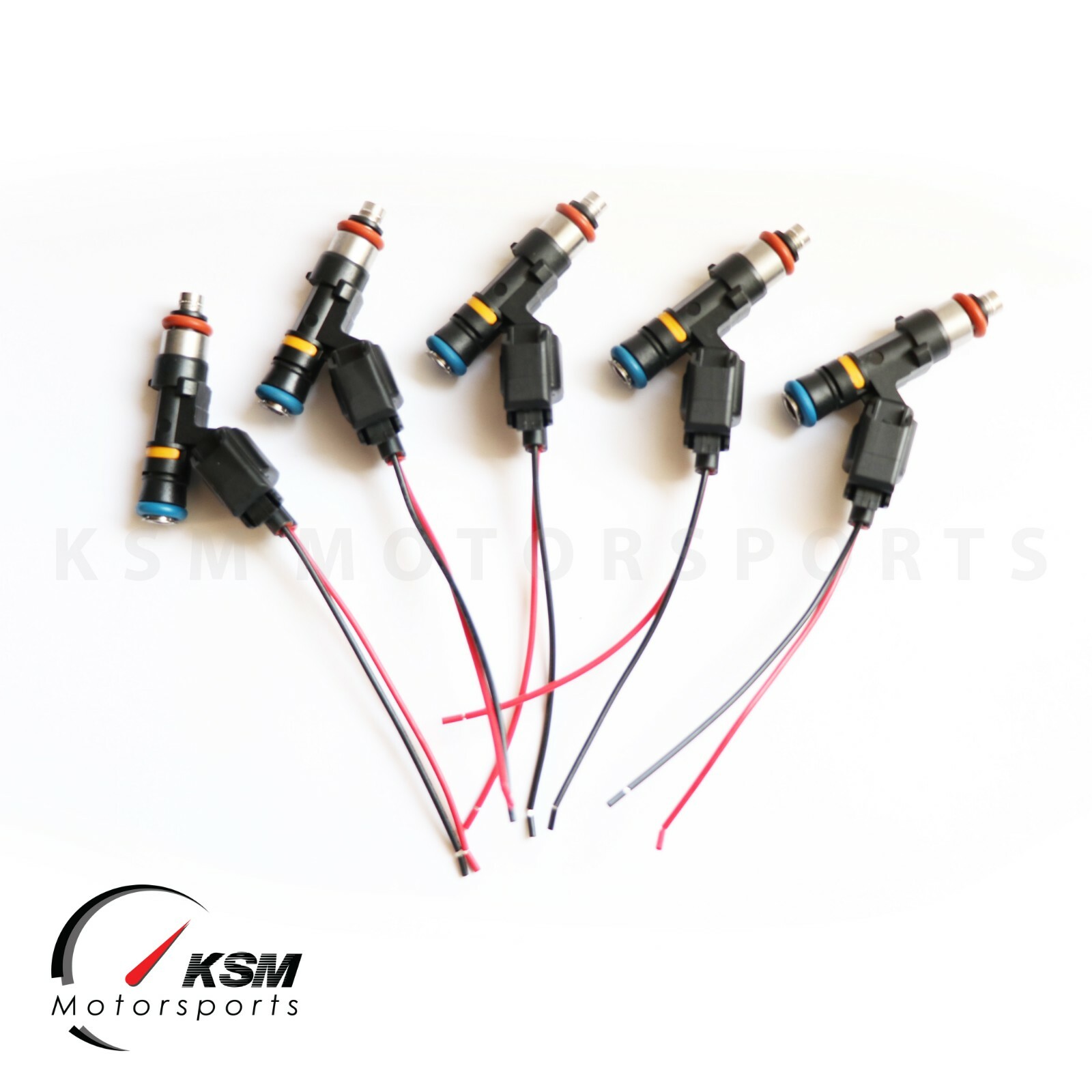 5 x 440cc fuel injectors for FORD FOCUS MK2 2.5T RS ST Fit BOSCH EV14