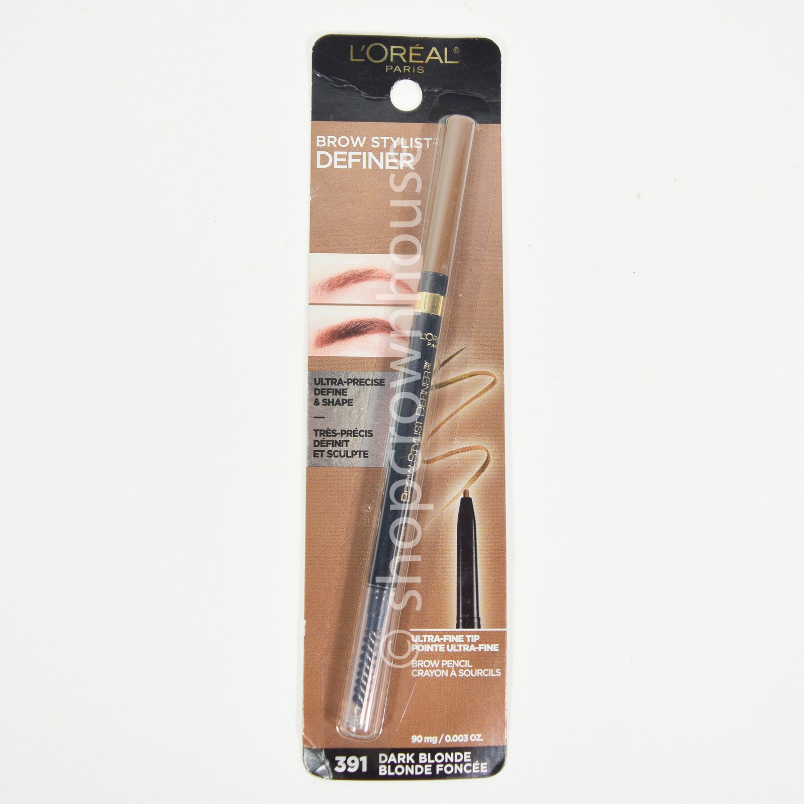 Loreal Brow Definer Ultra Fine Tip Brown Pencil - #391 DARK BLONDE