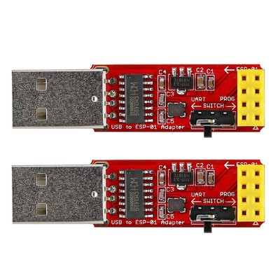 ESP-01S Programmer USB to ESP-01 Adapter ESP8266 Wireless WiFi Module Wi-Fi C...
