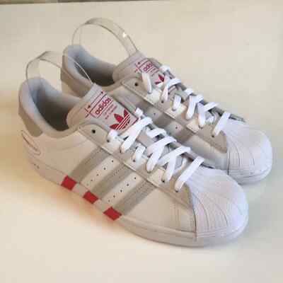 Adidas Originals Superstar OG Sneakers White Vivid Red Shoes