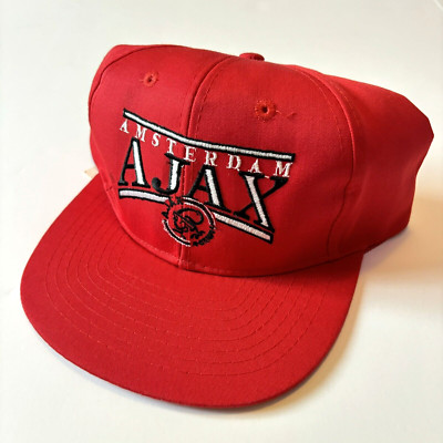 VTG 90s Ajax Amsterdam Euro League Hat Snapback Pro One Embroidered BNWT OSFA