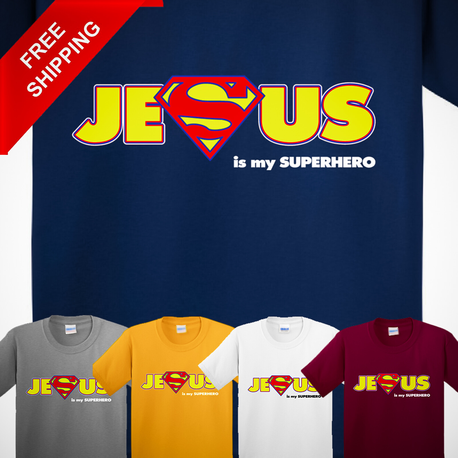 Jesus Is My Superhero T-Shirt Jesus Is My Superhero T-Shirt