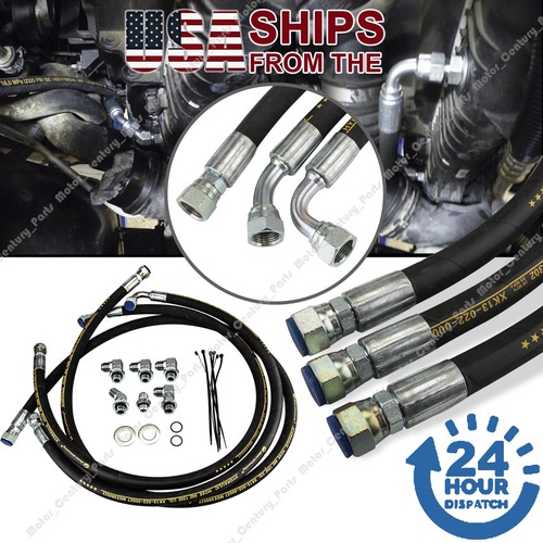 Duramax Transmission Cooler Lines Hoses Kit For 0610 Chevy / Gmc 6.6l