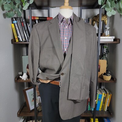Perry Ellis Portfolio Men's 2PC Suit 2 Button Brown 50L / 35xUNFINISHED NEW
