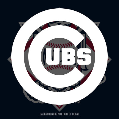Chicago Cubs Monogram Vinyl Decal Sticker