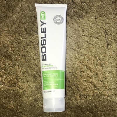NEW Bosley MD Rejuvenating Scalp Scrub Bamboo Charcoal 5.1 oz. 0502B