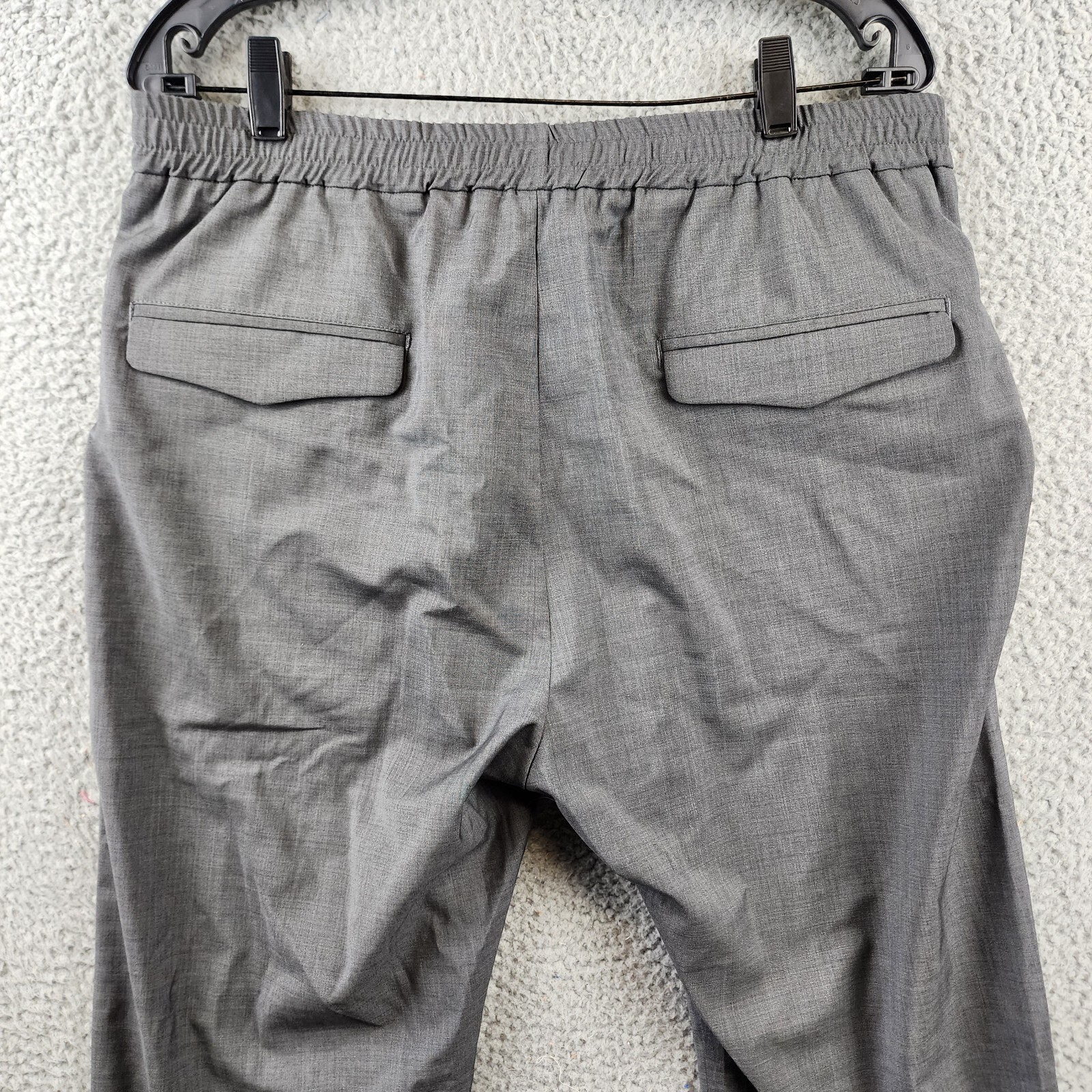Pre-owned Barena Venezia Pants Men's 52 It/xl Grey Pull On Styling Elastic Waistband In Gray