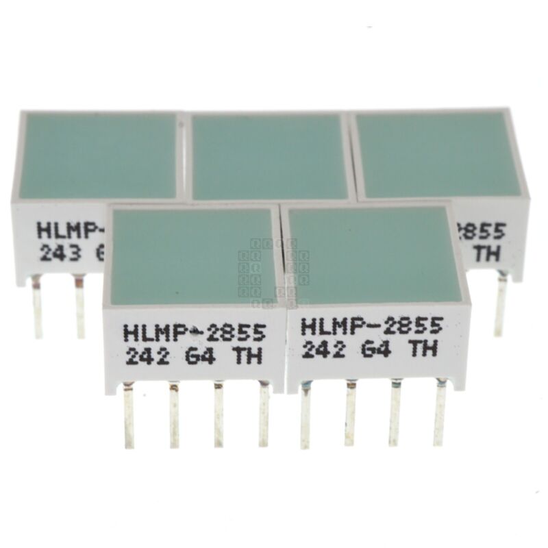Broadcom / Avago Hlmp-2855 Led 4-segment Light Bargraph, Green 50mcd, 5-pack