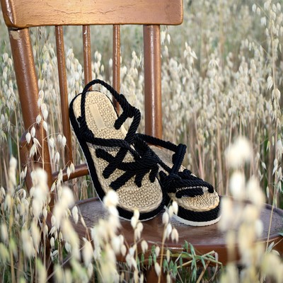 Unisex Linen Women Summer Rope Sandals Handmade Woven Shoes US 5.5-9 EU 36-40