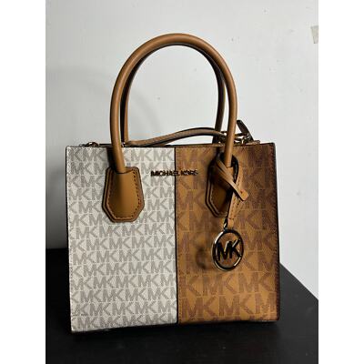 Michael Michael Kors NWT Mercer Medium Two-Tone Logo