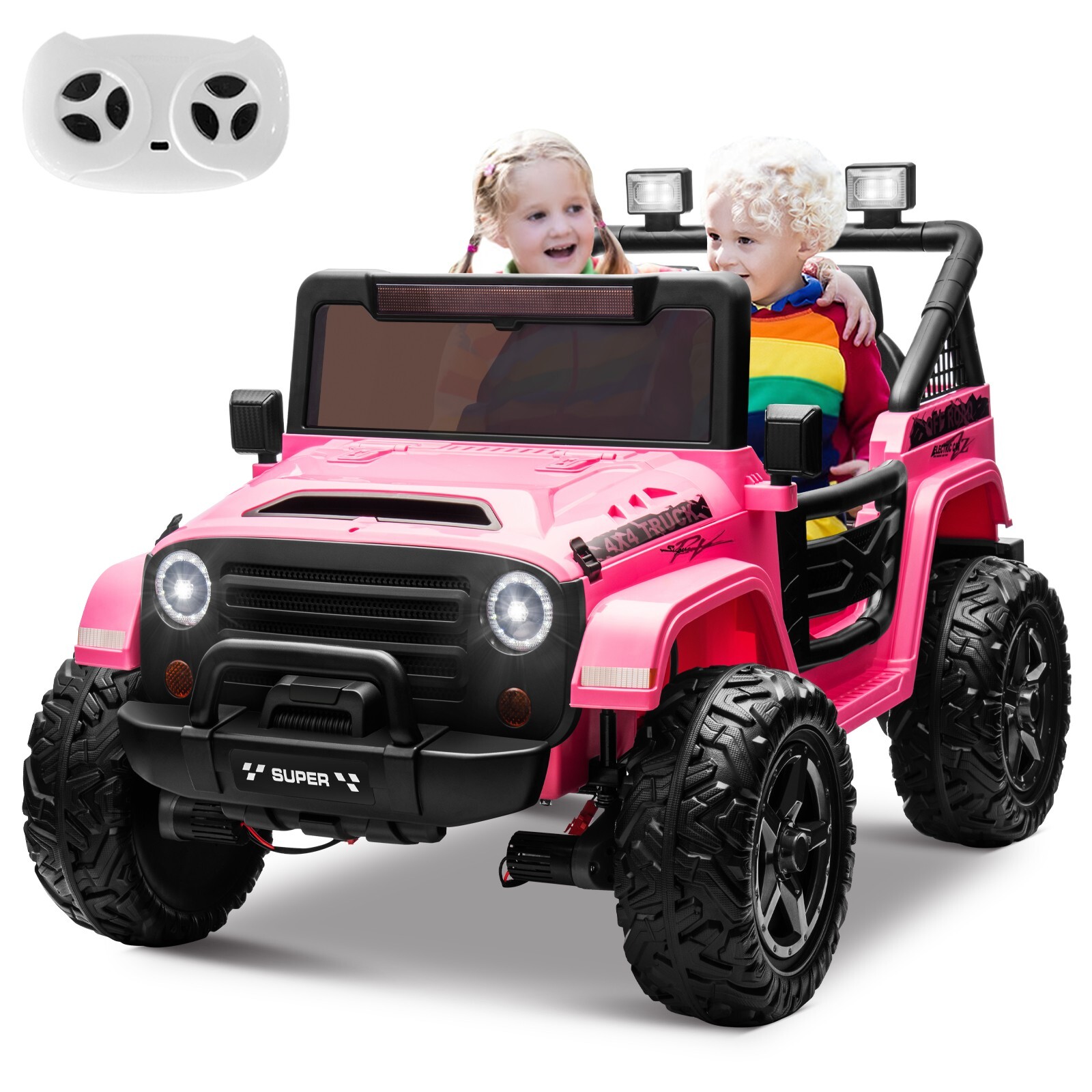 ZEOPHOL Kids Electric Ride On Truck 24V 9AH Battery Power Car 4WD/2WD Off-Road