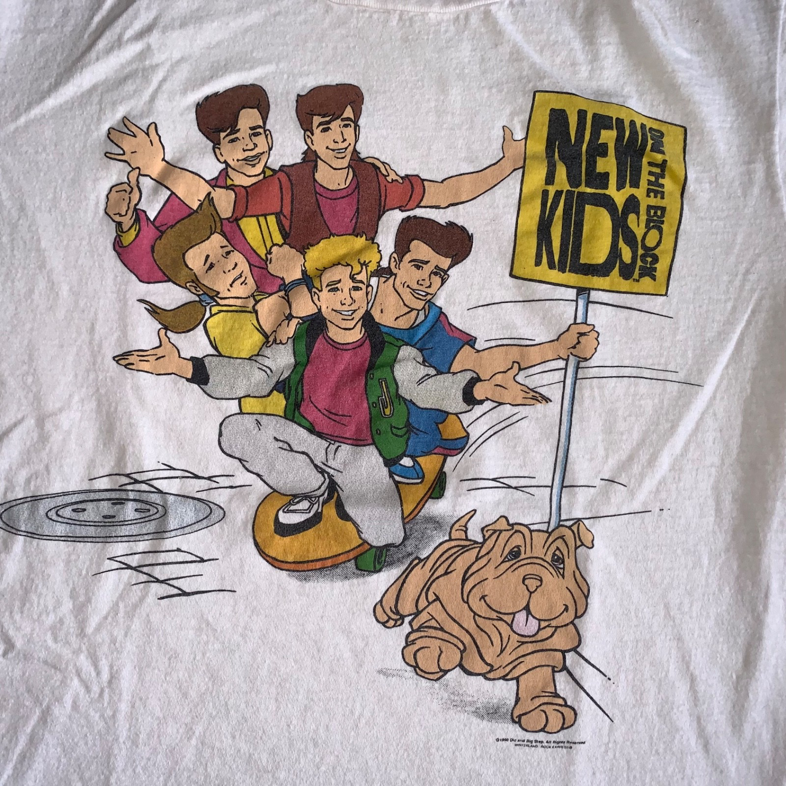 【©1990年・USA製】『NEW KIDS ON THE BLOCK』 XL New Kids On The Block Poster 1990 Vintage Poster Funky 34 X