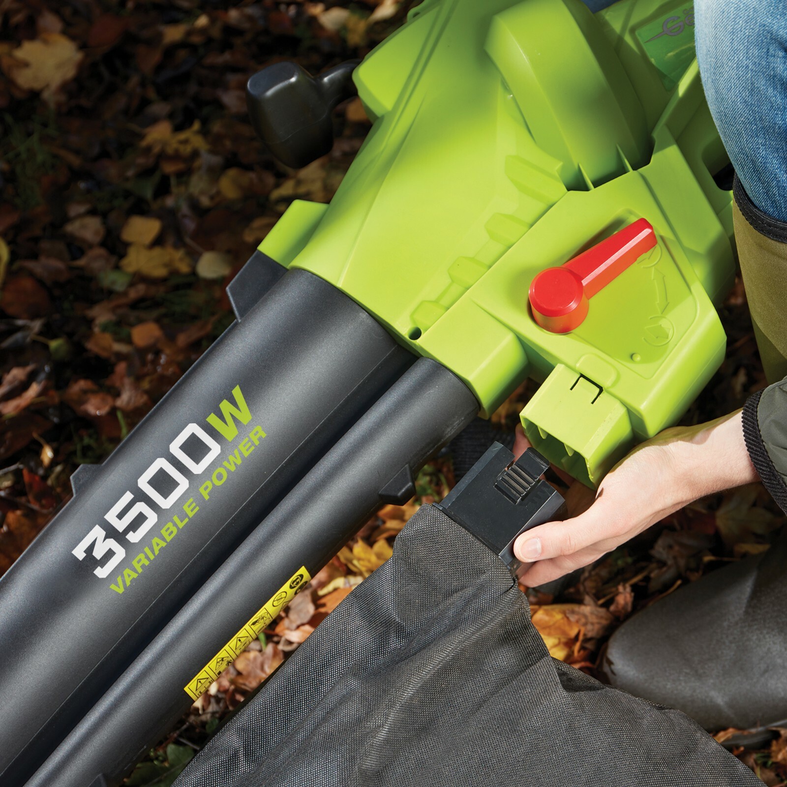 Garden Gear Electric Leaf Blower Vacuum Shredder Mulcher 45L 3in1