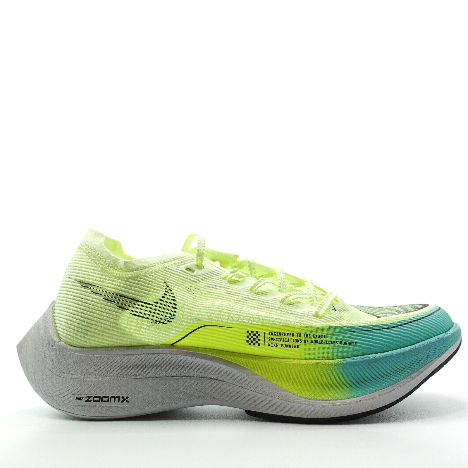 Pre-owned Nike Womens  Zoomx Vaporfly Next% 2 Volt Yellow Running Marathon Cu4123-700 Sz 7