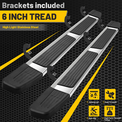 For 2019-2024 CHEVY SILVERADO 1500  Double/Extended Cab 6'' Running Board Step